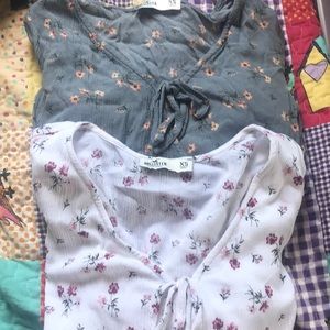 Hollister wrap blouse